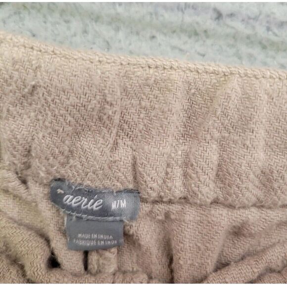 Aerie Sweat Shorts Womens M Medium Brown Drawstring Pockets Casual Summer - Picture 5 of 6